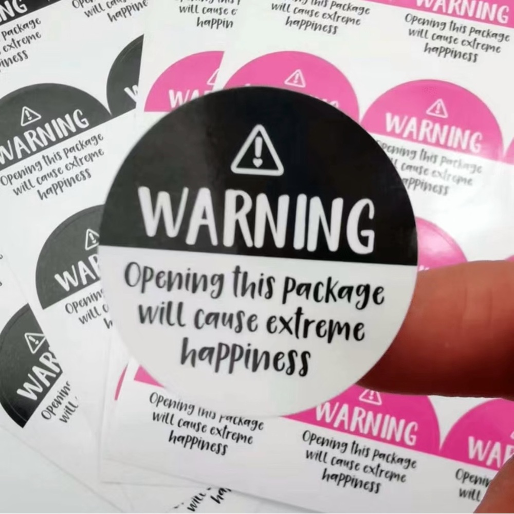 120 Openimg This Package Will Cause Extreme Happiness Stickers